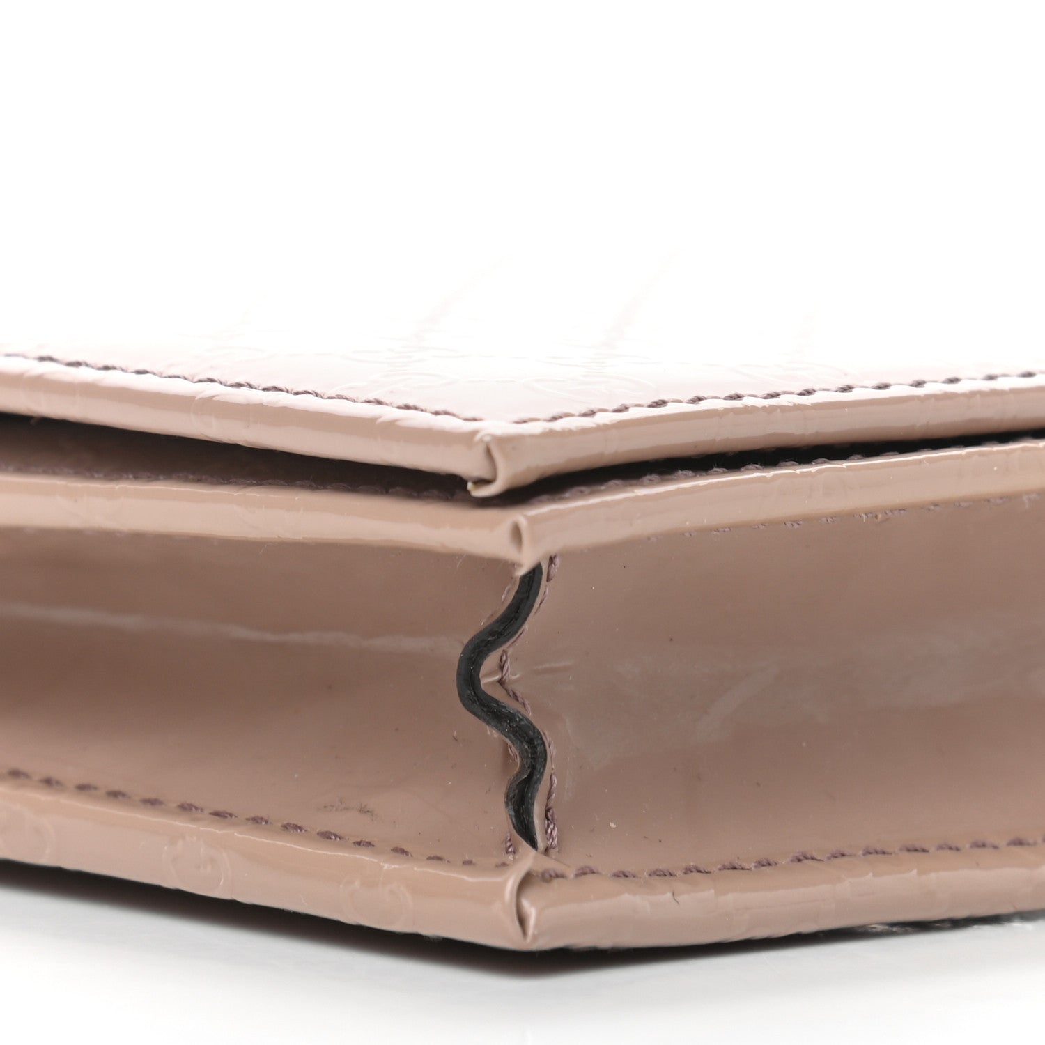 Gucci Patent Microguccissima Mini Nice Wallet Nude 8 of 9