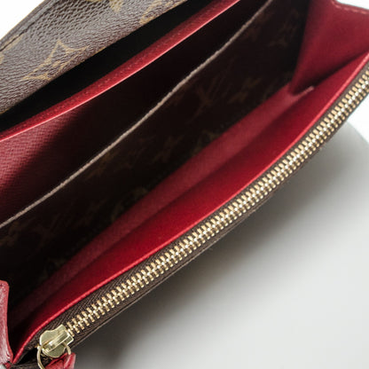 Louis Vuitton Monogram Emilie Wallet Red 5 of 8