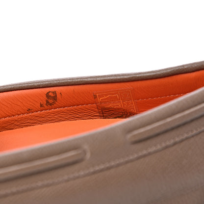 Hermes Epsom Womens Irving Loafer 38 Etoupe 9 of 12