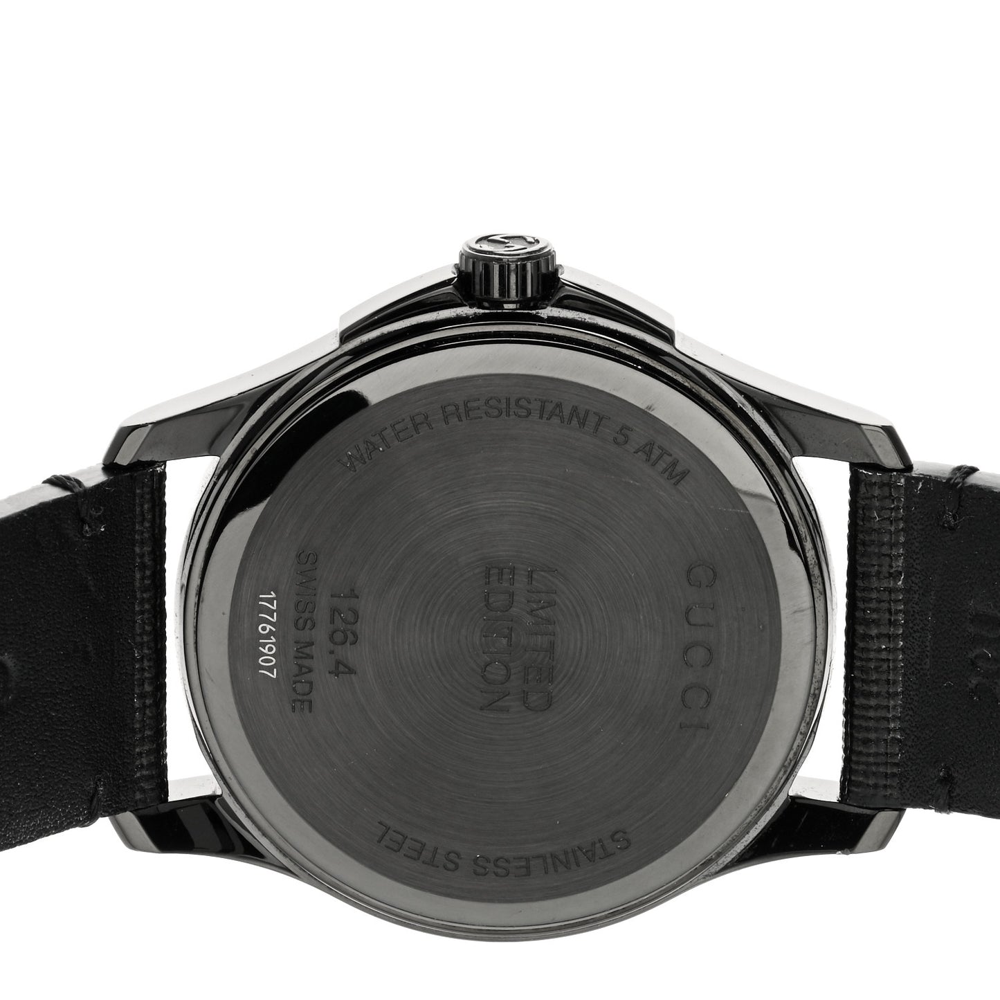 PVD Stainless Steel Canvas 38mm G-Timeless Ghost Quartz Watch Black