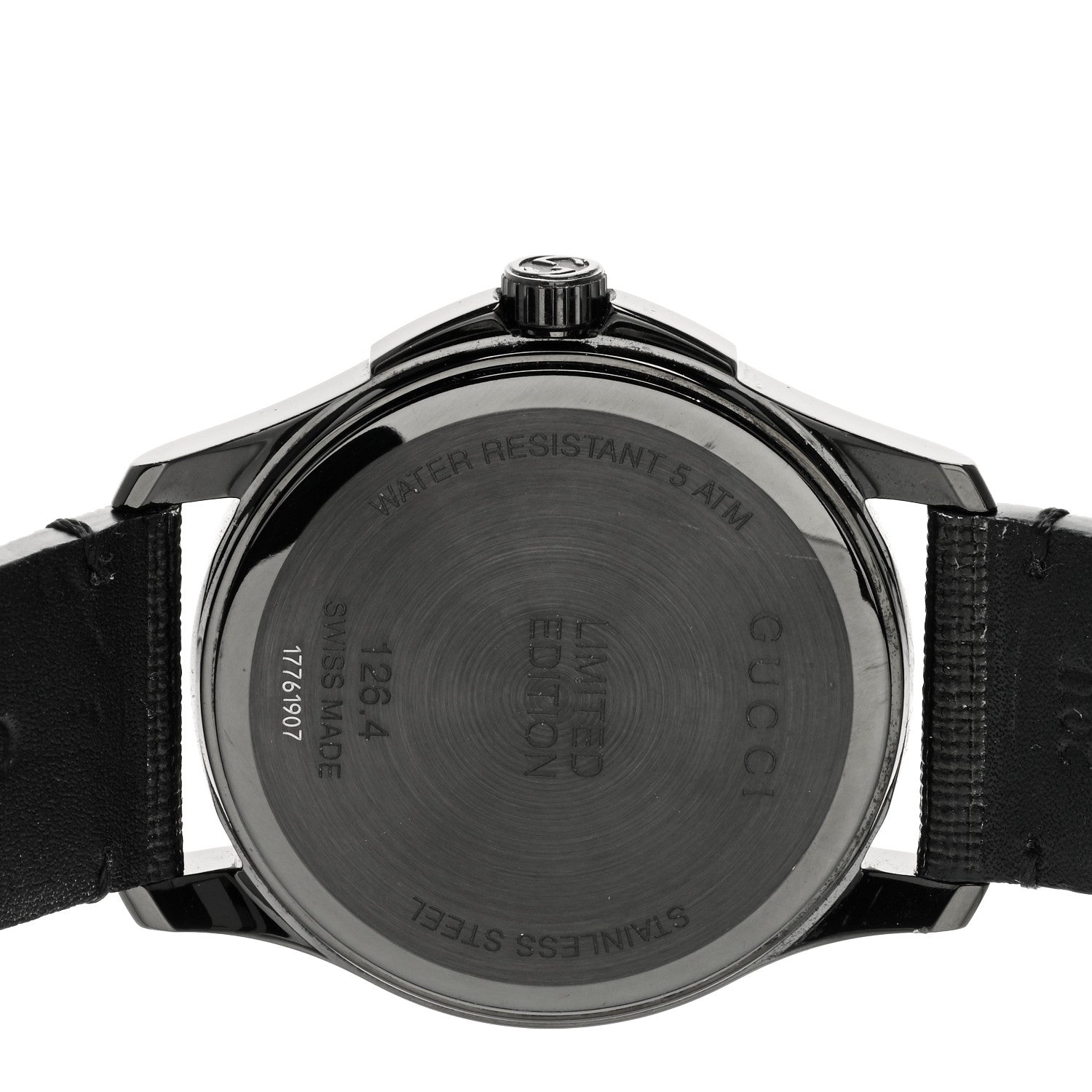 Gucci PVD Stainless Steel Canvas 38mm G-Timeless Ghost Quartz Watch Black 4 of 4