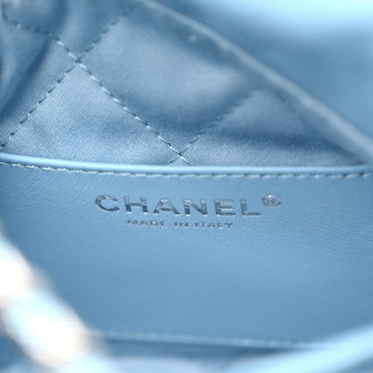 Chanel Shiny Calfskin Quilted Mini Chanel 22 Light Blue 6 of 10