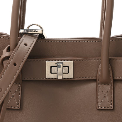 Balenciaga Smooth Calfskin Small Bel Air Carry All Bag Dark Taupe Dark Taupe Dark Taupe 7 of 9