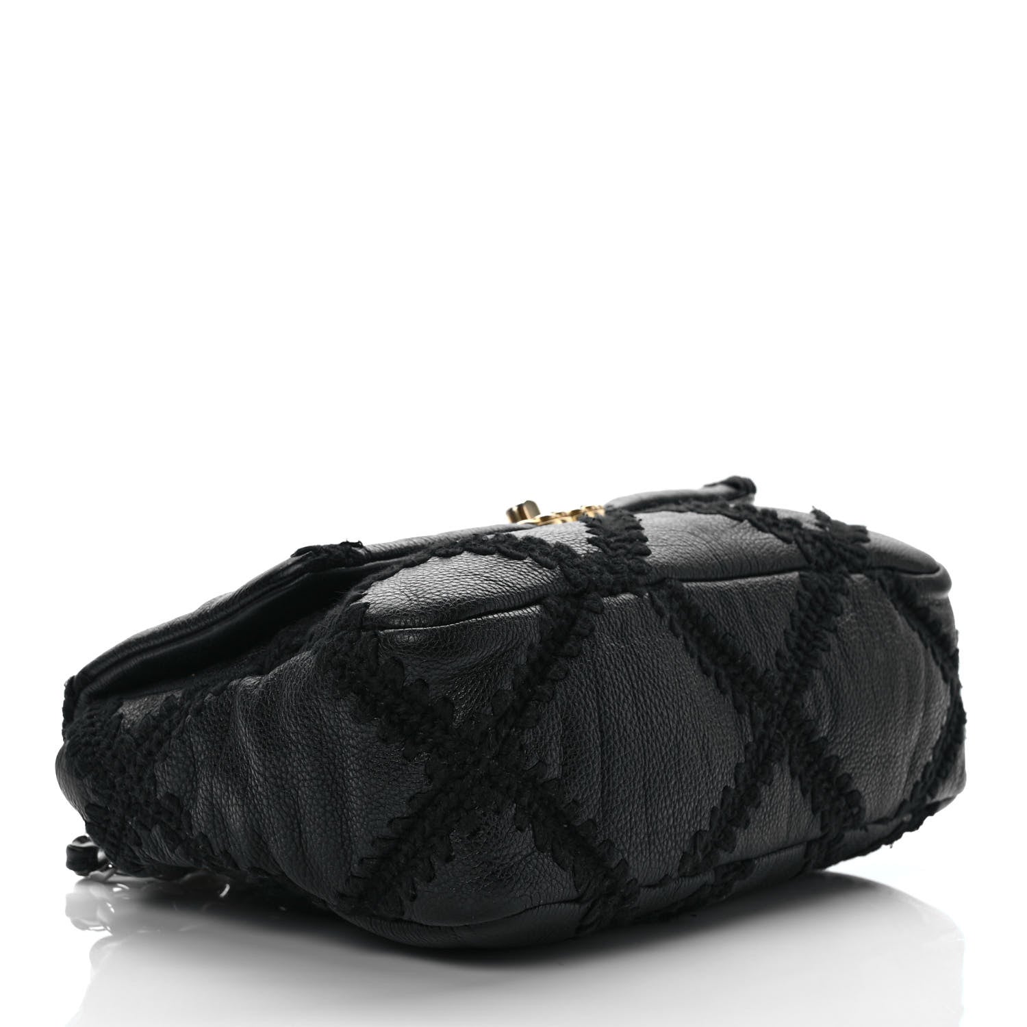 Chanel Calfskin Crochet Medium Chanel 19 Flap Black 3 of 9