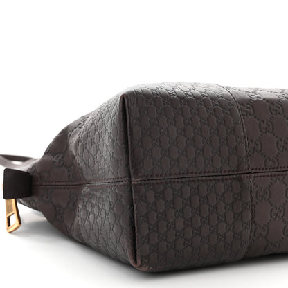Gucci Guccissima Medium Bree Shoulder Bag Chocolate 9 of 12