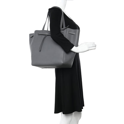 Celine Soft Grained Calfskin Small Belt Cabas Phantom Grey 2 of 10