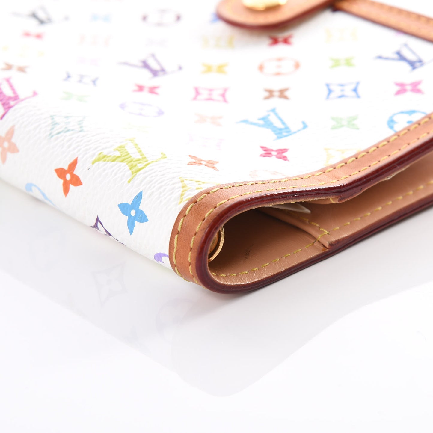 Monogram Multicolor Small Ring Agenda Cover White