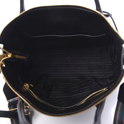 Prada Vitello Daino Tote Black 4 of 8