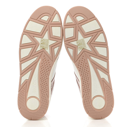 Jimmy Choo Calfskin Crocodile Embossed Hawaii Sneakers 40 Blossom White 5 of 8