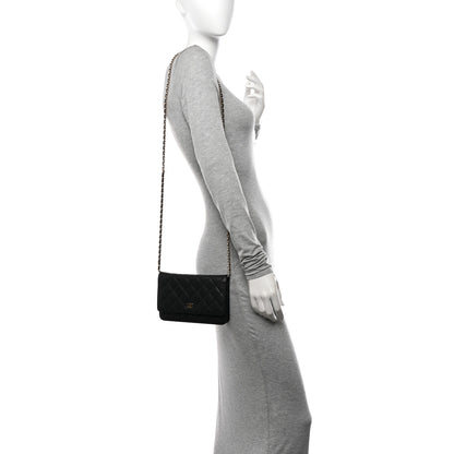 Chanel Caviar Quilted Wallet on Chain WOC Black 2 of 14