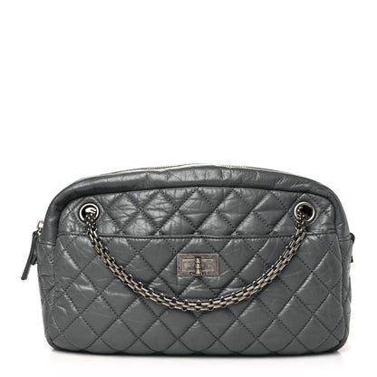 Chanel Aged Calfskin Quilted Medium Reissue Camera Case Grey 1 of 10