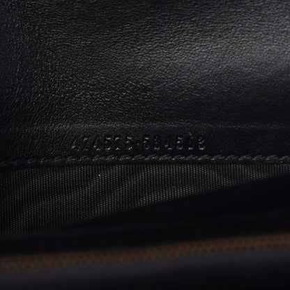 Gucci Calfskin Matelasse GG Marmont Chain Wallet Black 7 of 7