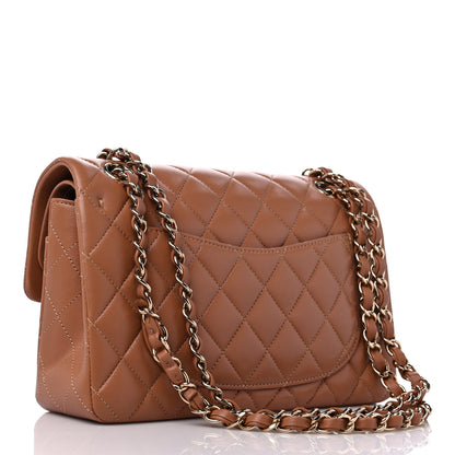 Chanel Lambskin Quilted Small Double Flap Brown 3 of 9