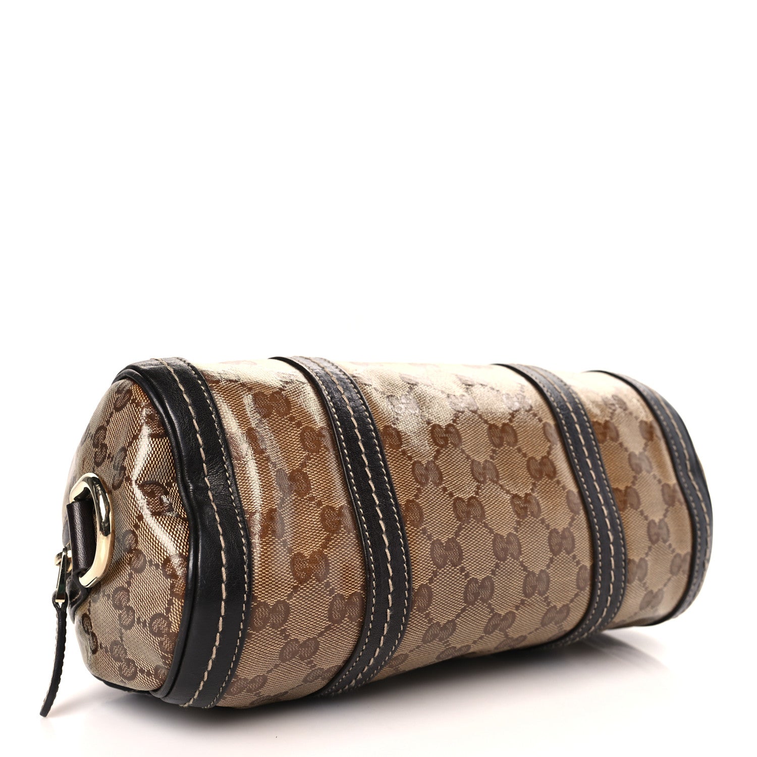 Gucci Crystal Monogram Duchessa Small Boston Bag Brown 4 of 12