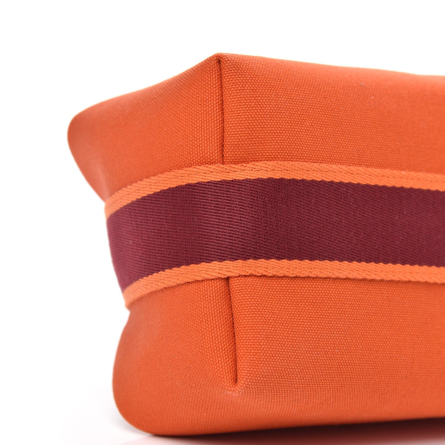 Canvas Small Bride-A-Brac Pouch Orange Burgundy