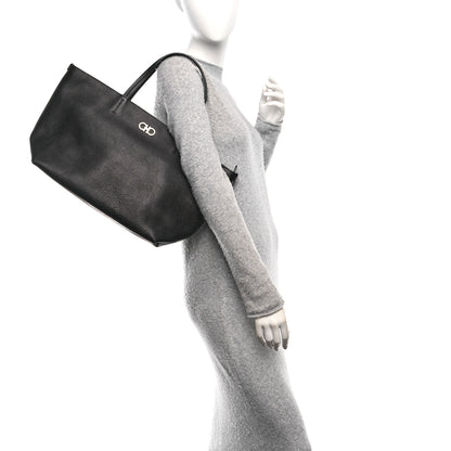 Salvatore Ferragamo Calfskin Medium Tote Black 2 of 9