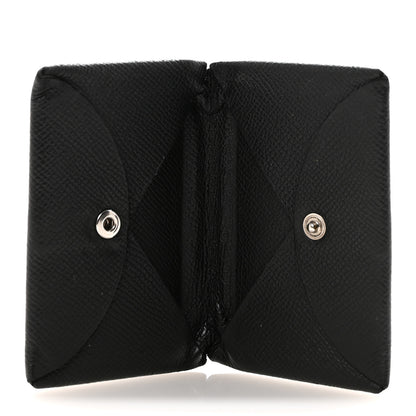 Hermes Epsom Calvi Card Case Black 5 of 7