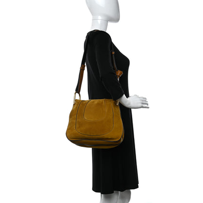Chloe Calfskin Suede Small Hayley Hobo Mustard Brown 2 of 10