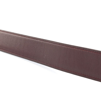 Hermes Epsom Swift 32mm Belt Strap 90 Bleu Electrique Prune 6 of 6