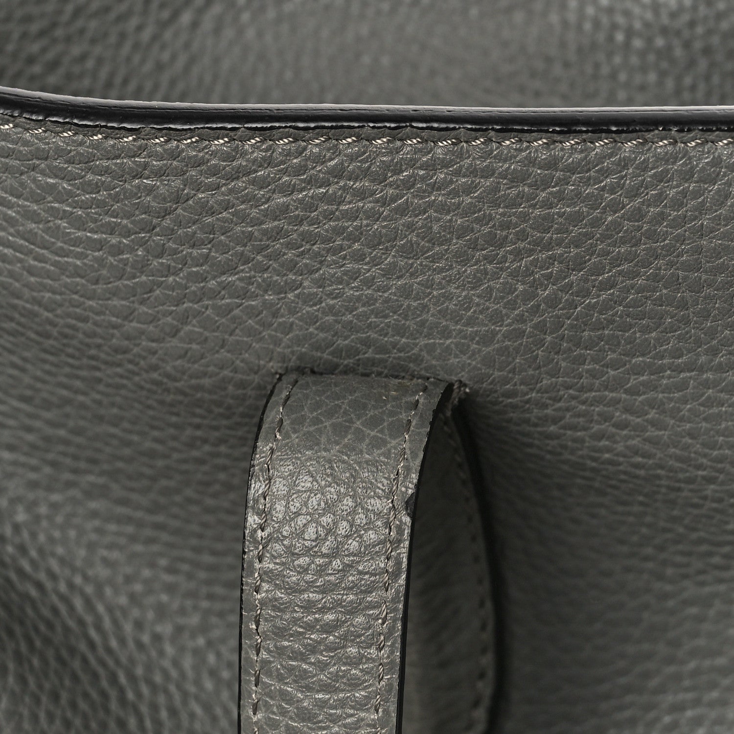 Alexander McQueen Pebbled Calfskin Large Skull Padlock Zip Around Tote Dark Grey 9 of 9