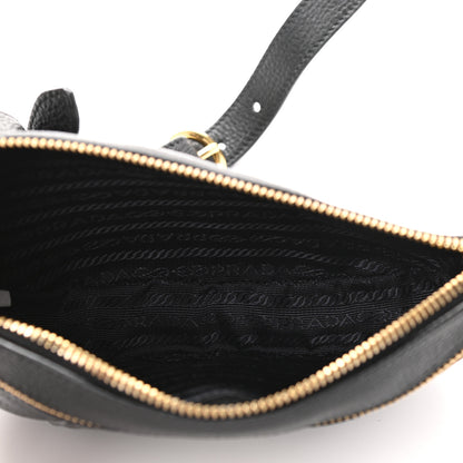 Prada Vitello Daino Small Belt Bag Black 4 of 10