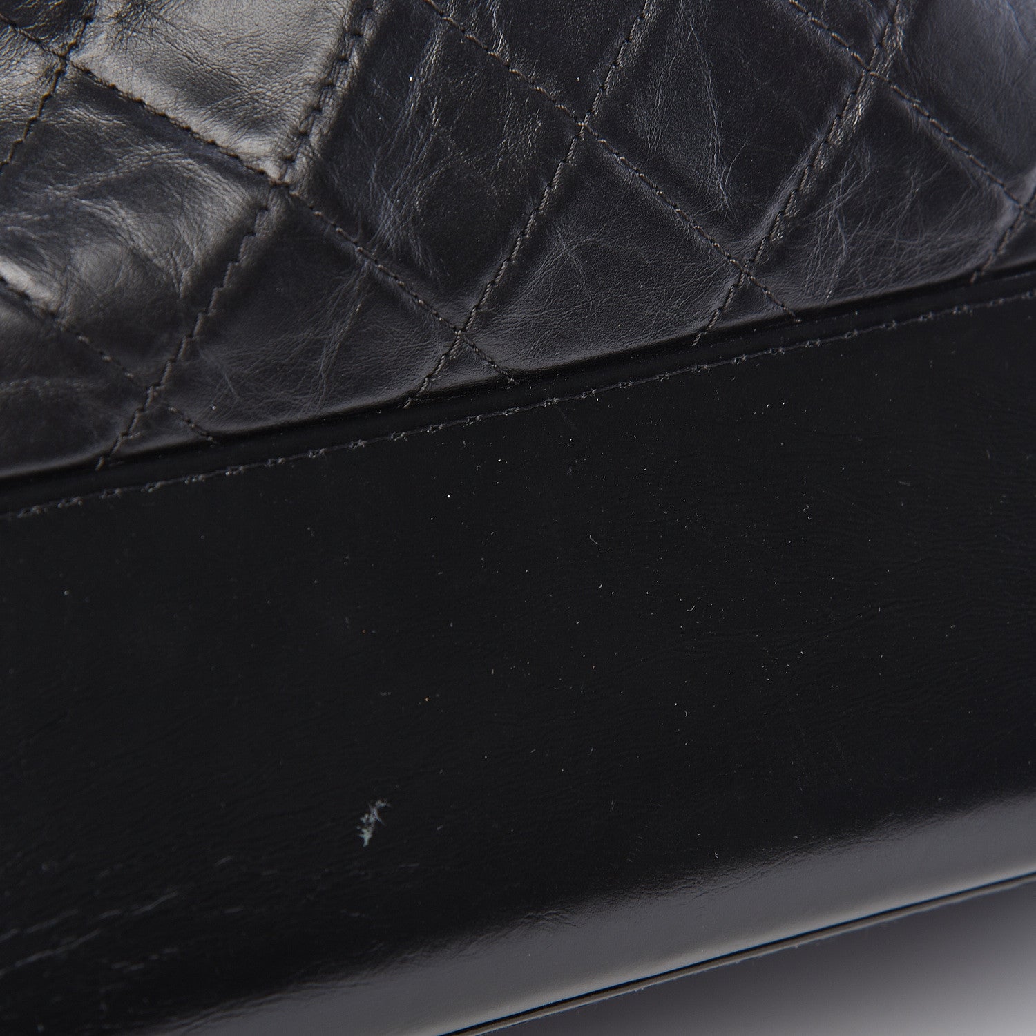 Chanel Aged Calfskin Quilted Medium Gabrielle Hobo Black 13 of 15