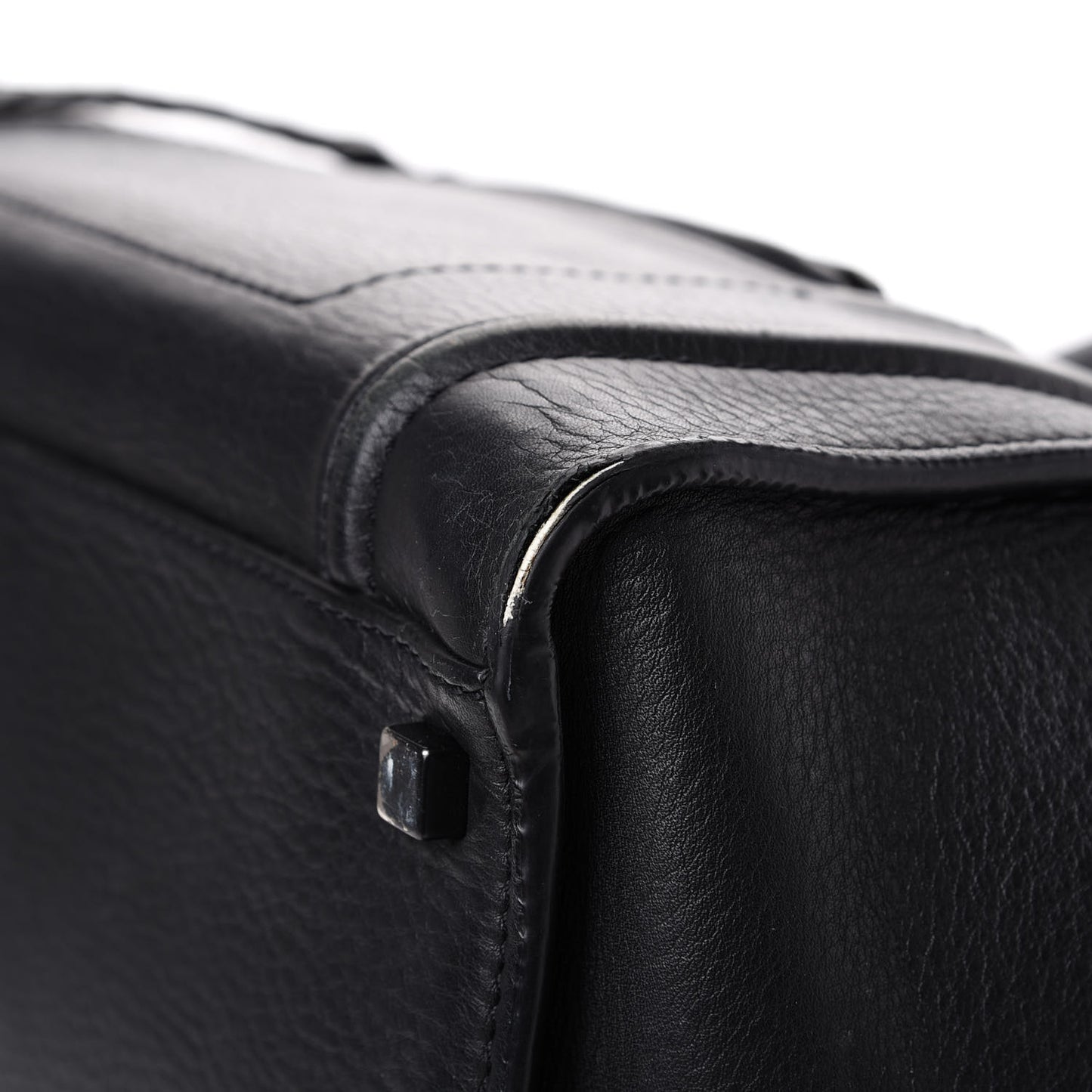 Supple Calfskin Medium Phantom Luggage Black