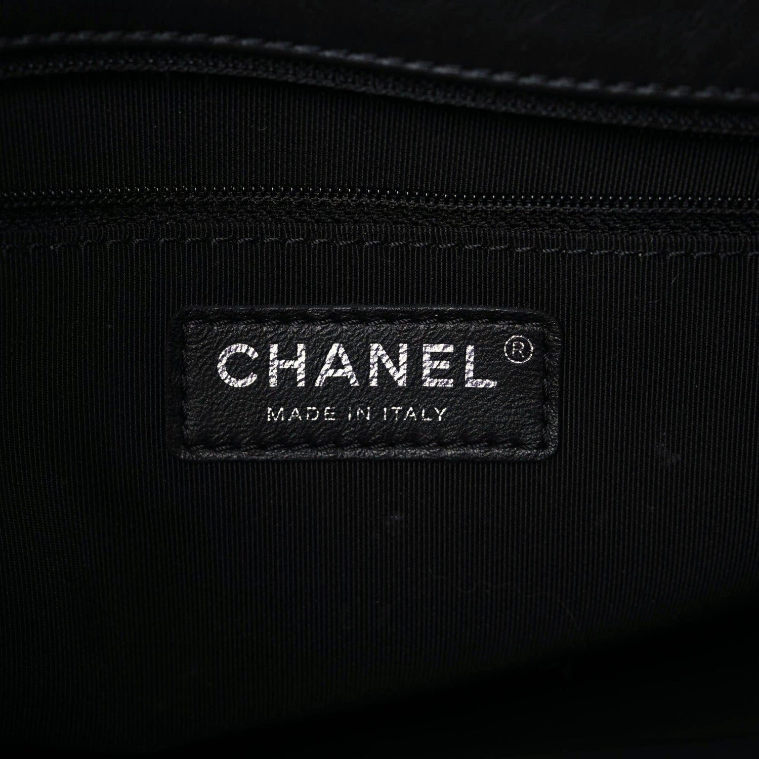Chanel Crumpled Calfskin Quilted Large Chain All Over Flap Bag Black 9 of 15