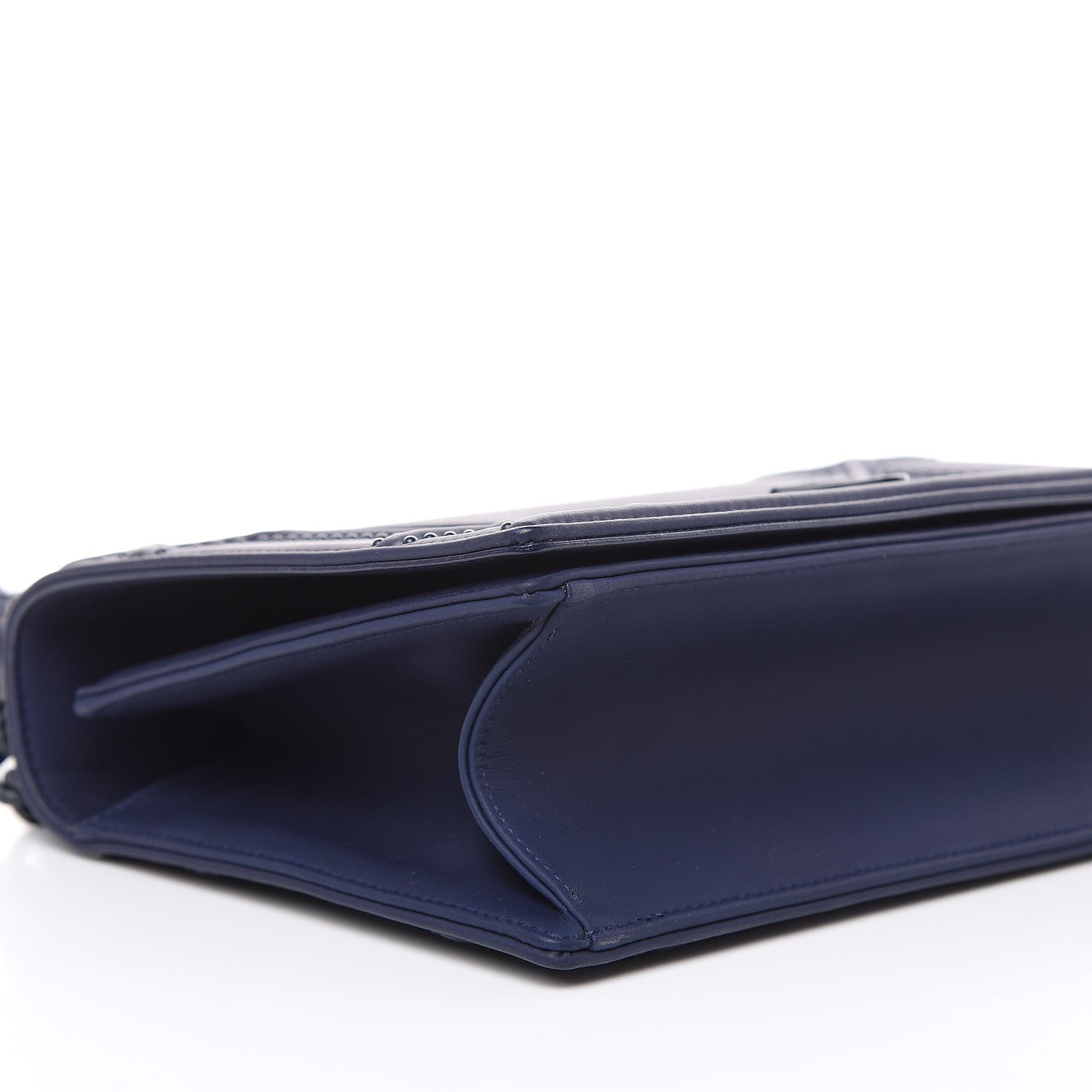 Christian Dior Ultra Matte Calfskin Studded Medium Diorama Flap Bag Indigo 7 of 9