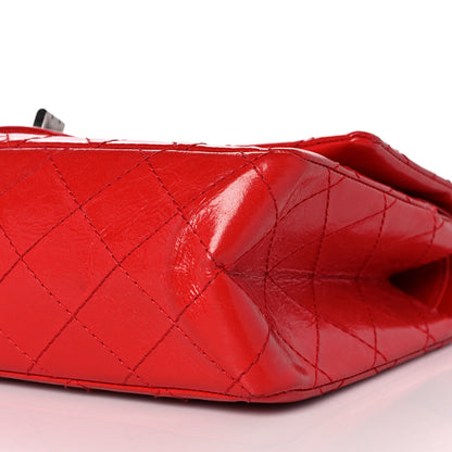 Chanel Aged Glazed Calfskin Quilted 2.55 Reissue 226 Flap Red 9 of 10