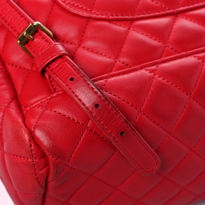 Chanel Lambskin Quilted Large Urban Spirit Backpack Red 12 of 22