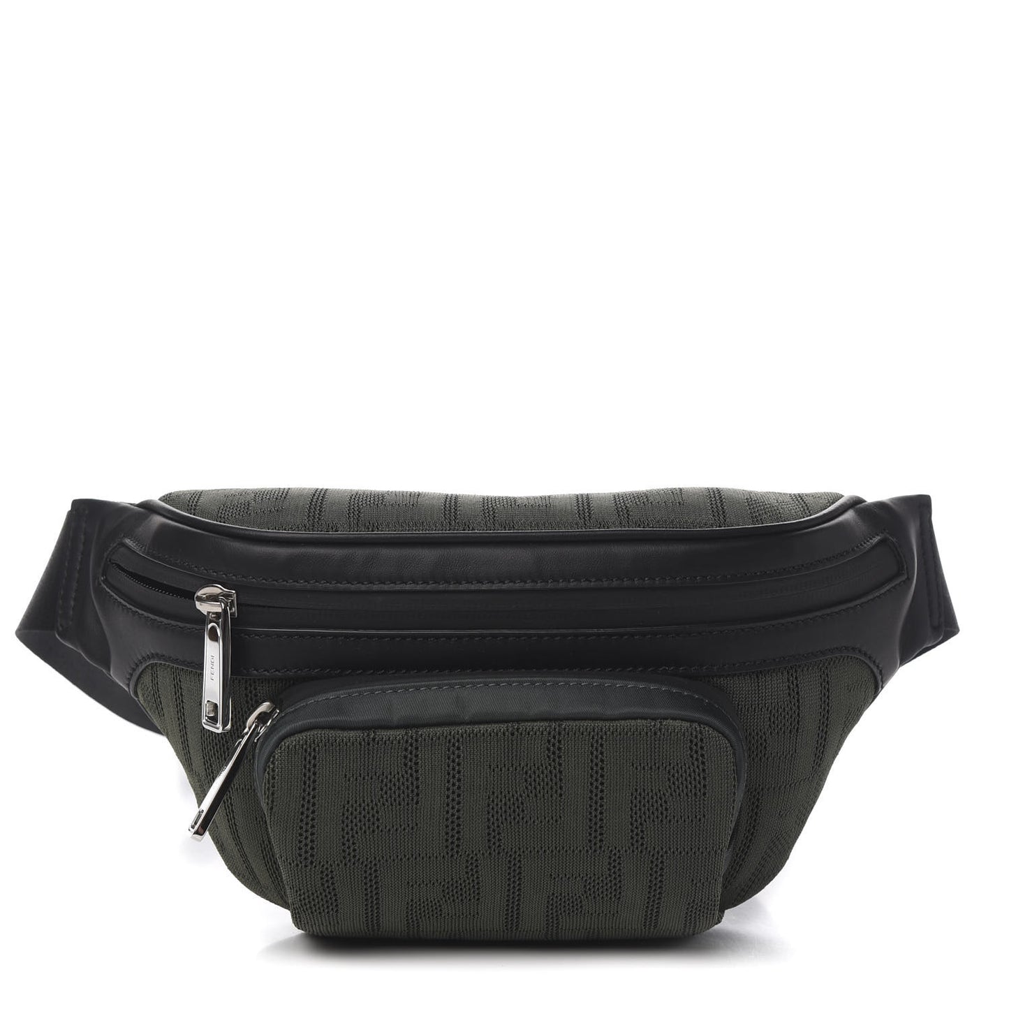 Neoprene Mesh Vitello Grace FF Pocket Belt Bag Verde Militare