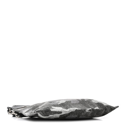 Marc Jacobs Denim Camo XL The Sack Flat Pouch Grey 4 of 9
