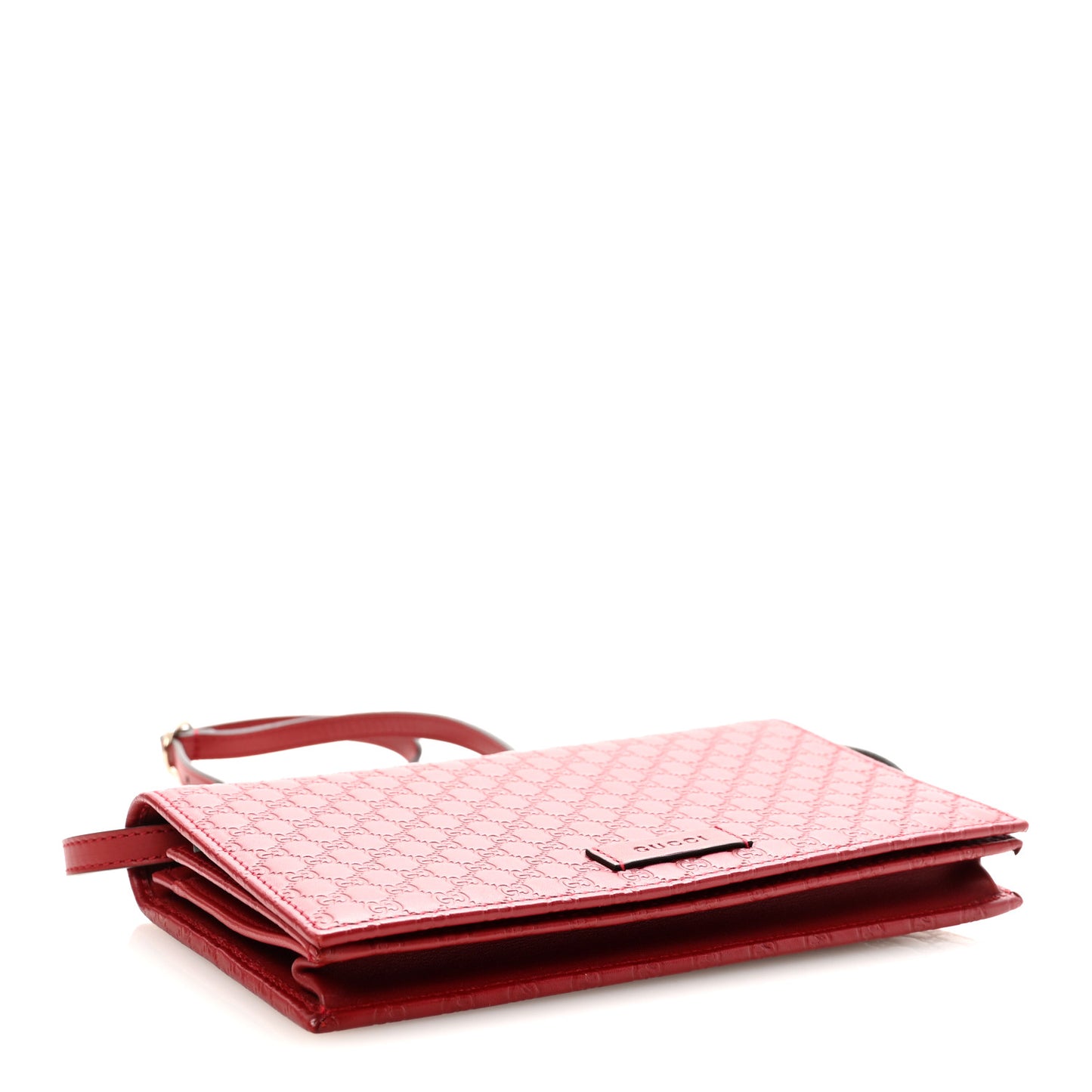 Microguccissima Crossbody Wallet Red
