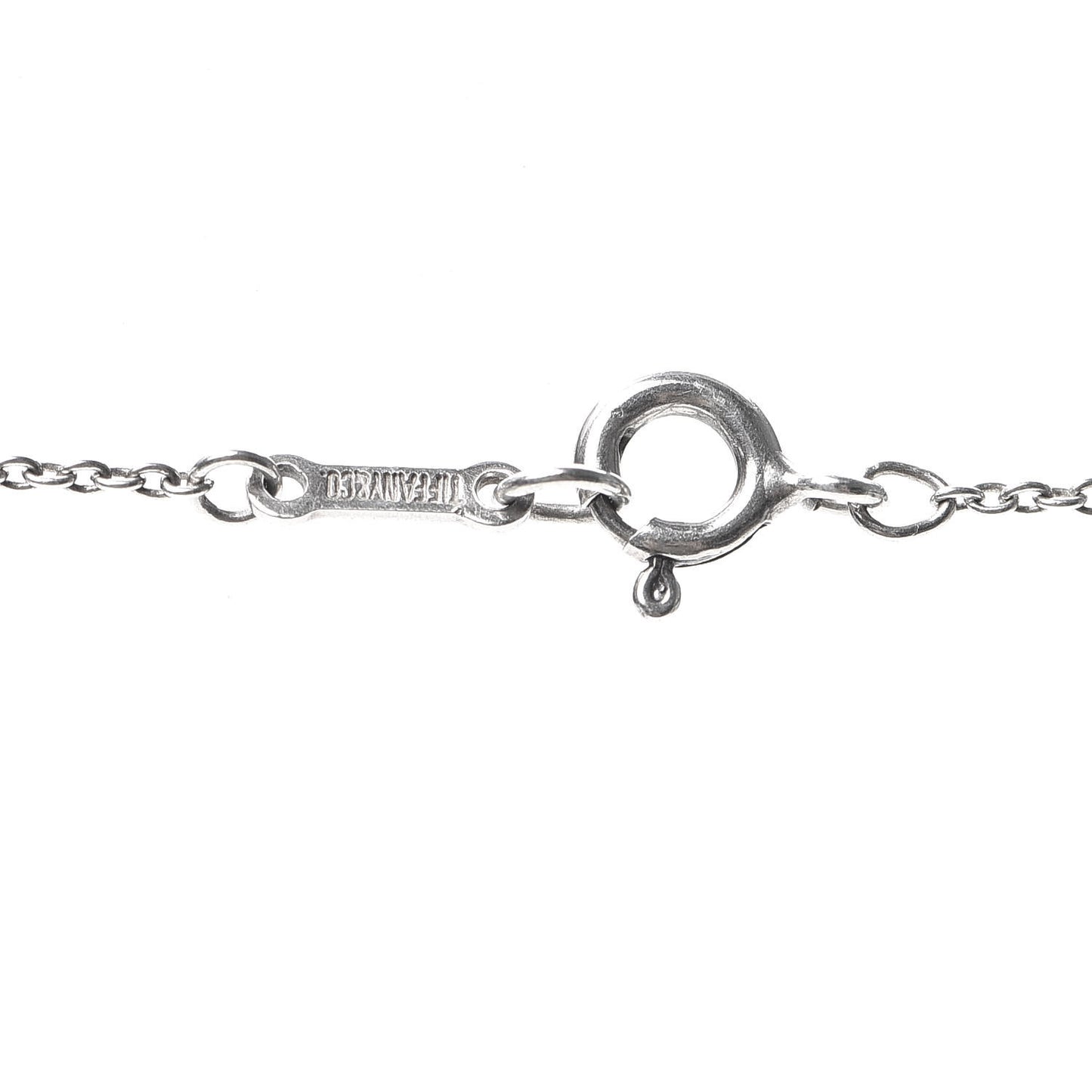 Sterling Silver 12mm Elsa Peretti Bean Pendant Necklace