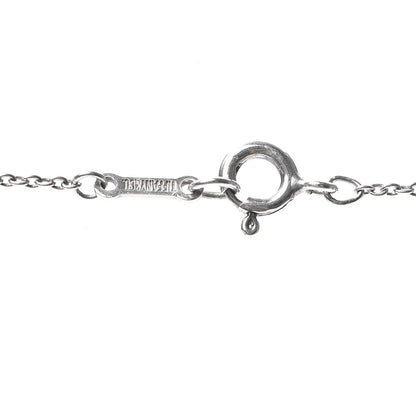 Tiffany Sterling Silver 12mm Elsa Peretti Bean Pendant Necklace 4 of 6