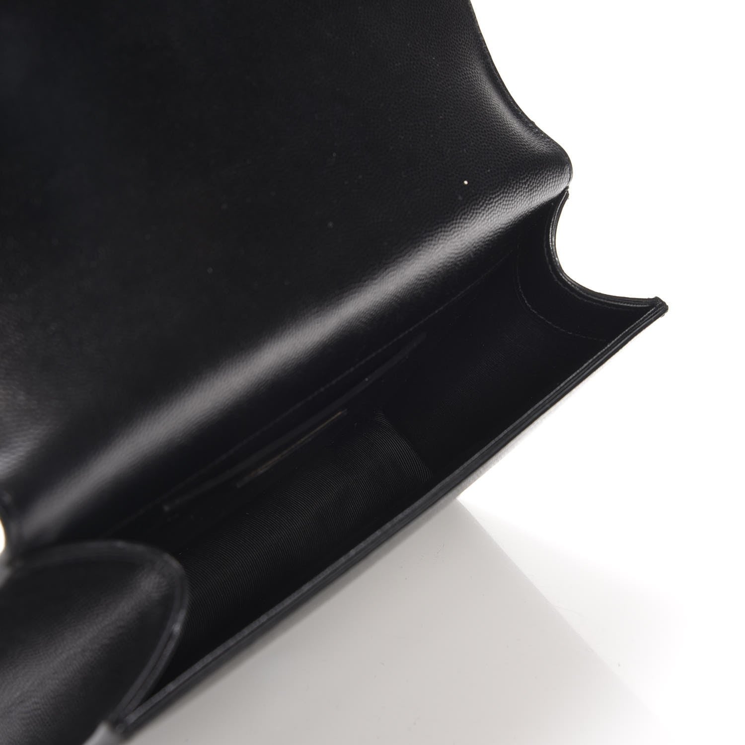 Saint Laurent Grain De Poudre Classic Monogram Kate Clutch Black 6 of 6