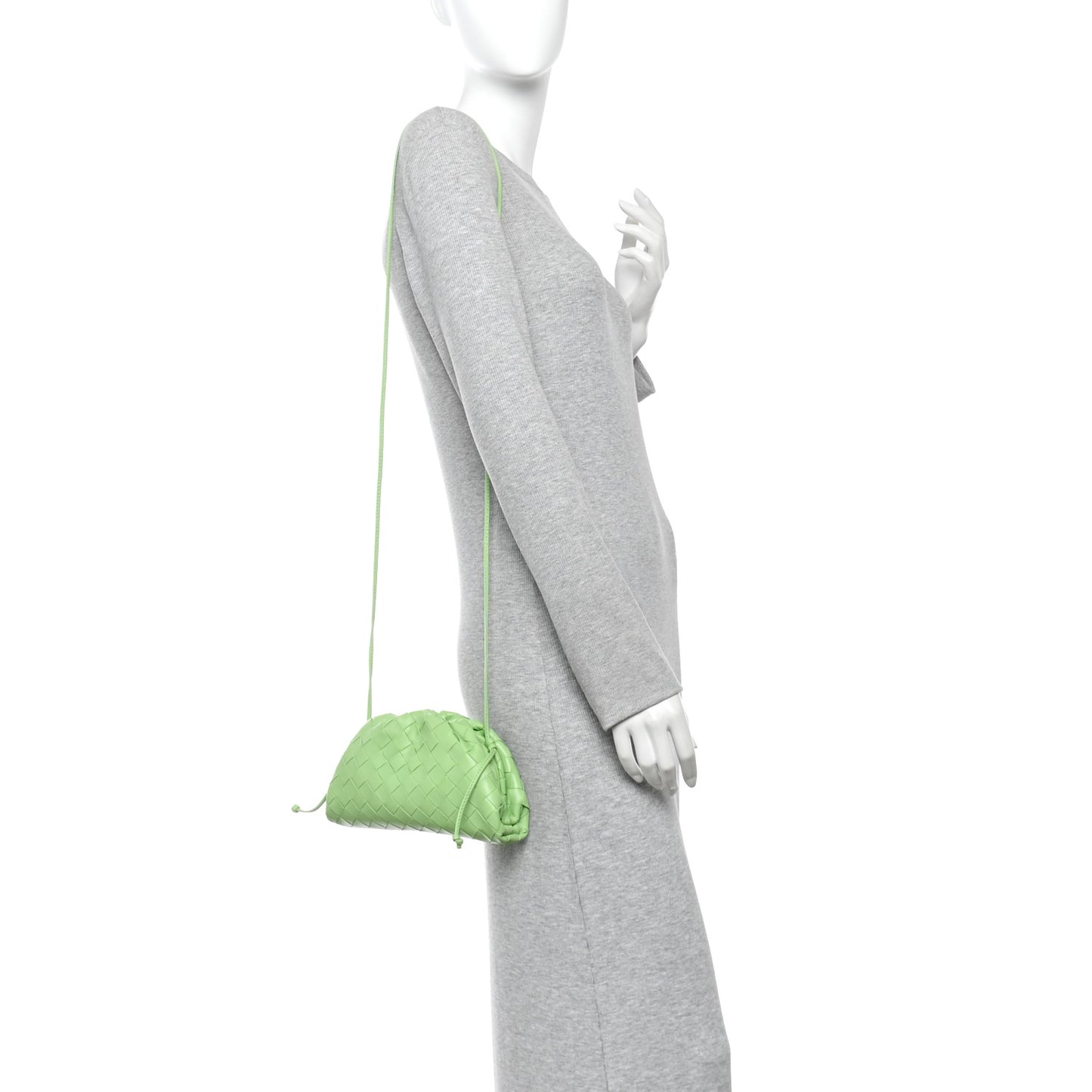 Nappa Intrecciato The Mini Pouch Pistachio