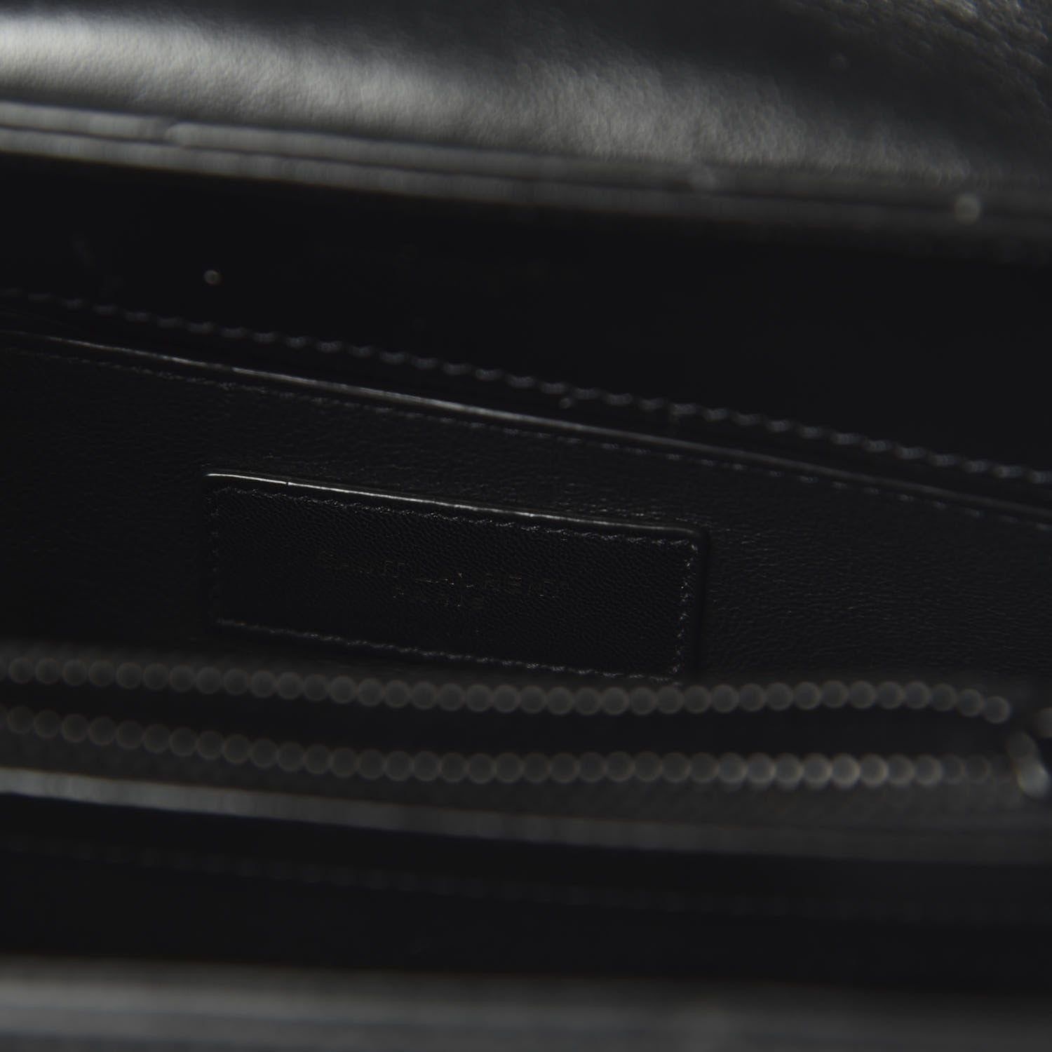 Saint Laurent Calfskin Y Quilted Monogram Small Loulou Chain Satchel Black 8 of 9
