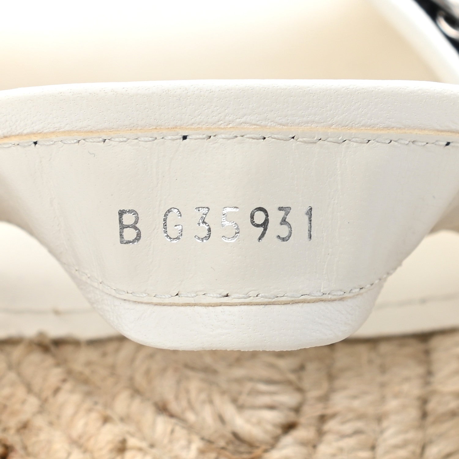 Chanel Lambskin Chain Espadrille Slip On Sandals 36 Black White 8 of 8