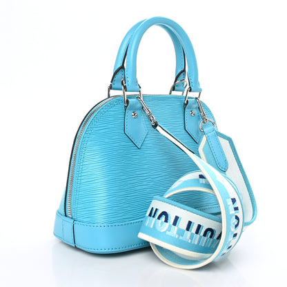 Louis Vuitton Epi Jacquard Alma BB Turquoise 3 of 8