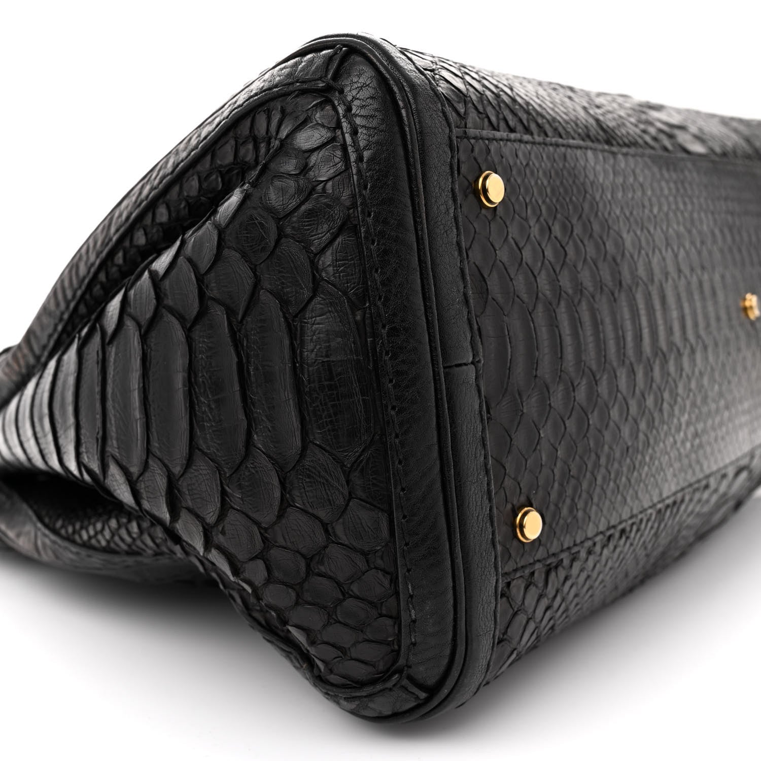 Gucci Snakeskin Large GG Running Tote Black 9 of 18
