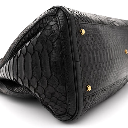 Gucci Snakeskin Large GG Running Tote Black 9 of 18