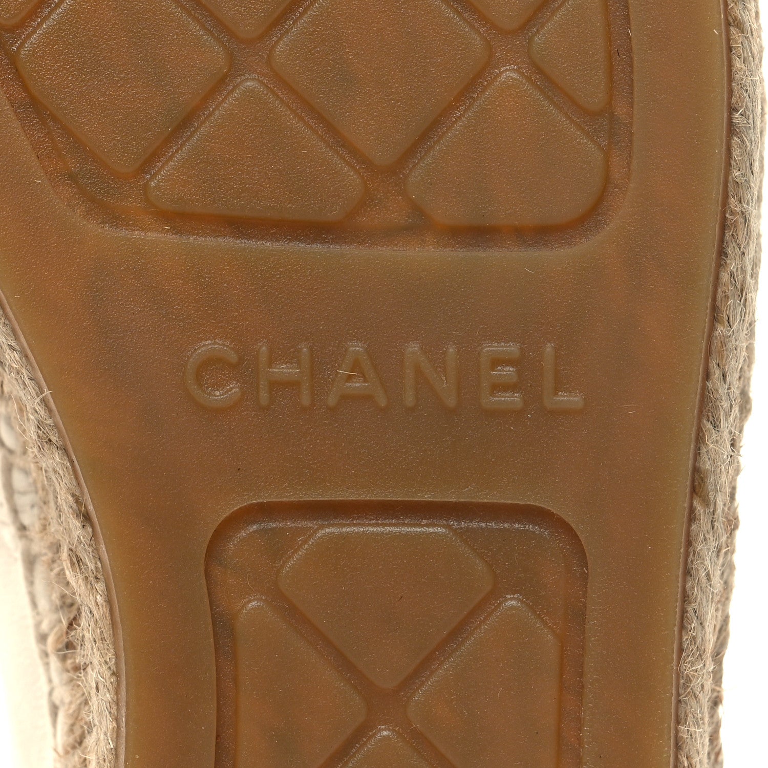 Chanel Lambskin CC Espadrilles 39 White Black 8 of 10