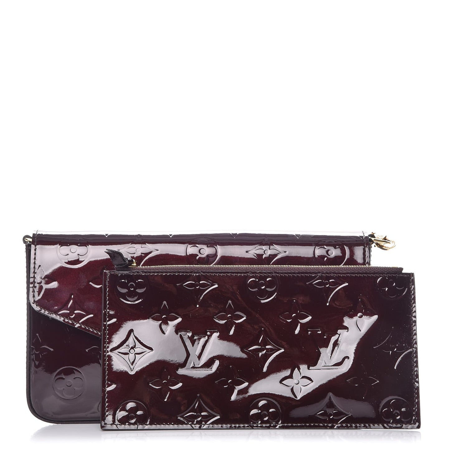 Vernis Pochette Felicie Chain Wallet Amarante