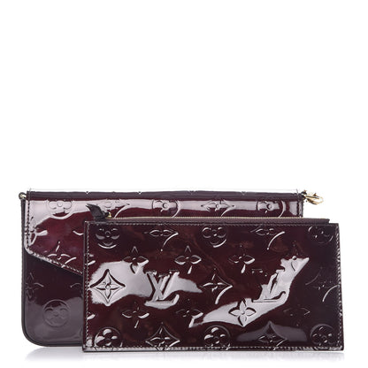 Louis Vuitton Vernis Pochette Felicie Chain Wallet Amarante 8 of 8