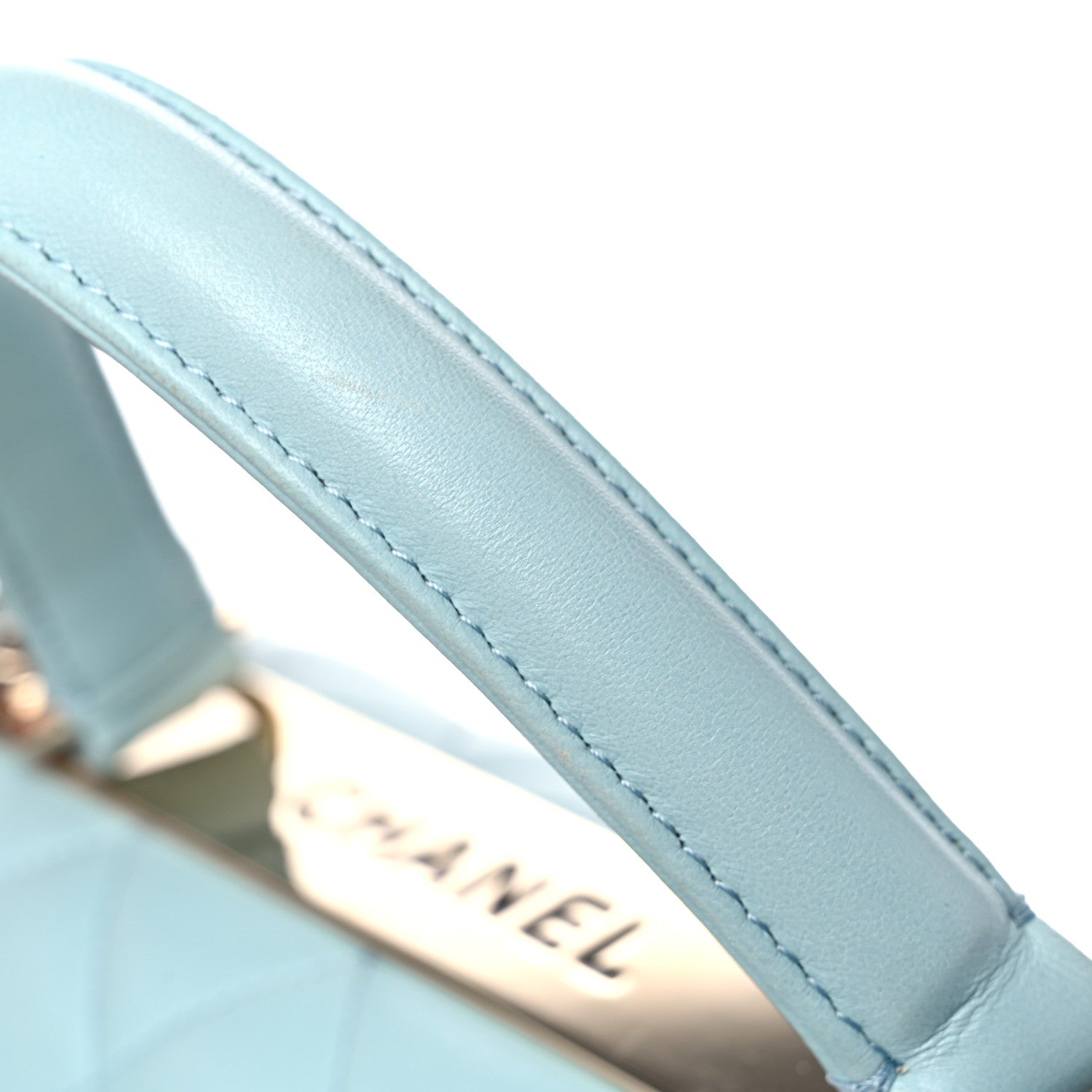 Chanel Lambskin Quilted Small Trendy CC Flap Dual Handle Bag Light Blue 23 of 26