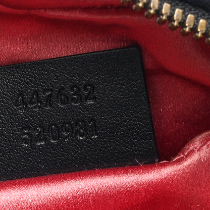Gucci Velvet Matelasse Small GG Marmont Chain Shoulder Bag Black 7 of 10