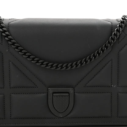 Christian Dior Ultra Matte Calfskin Diorama Wallet on Chain Pouch Black 7 of 11