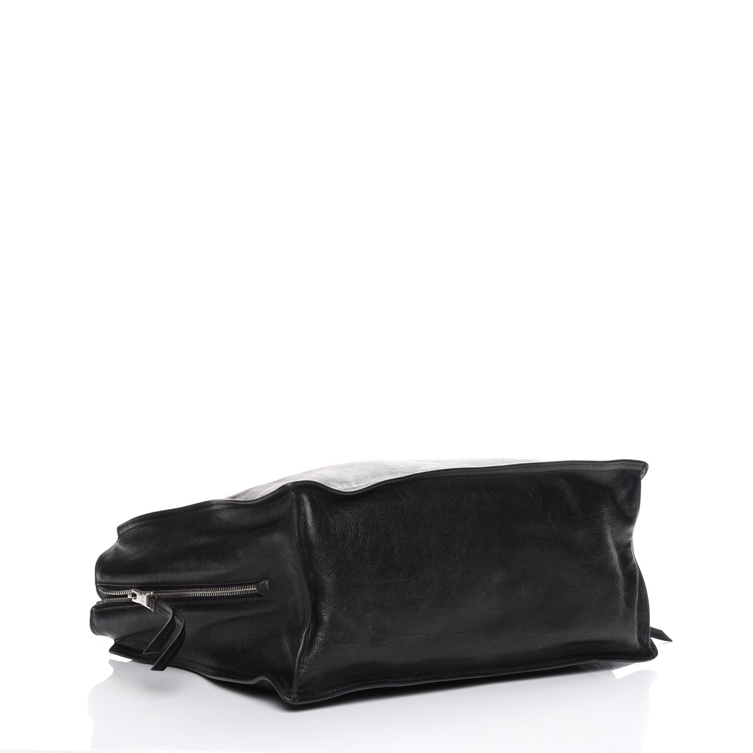 Prada Glace Calf Etiquette Tote Black Astrale 4 of 10